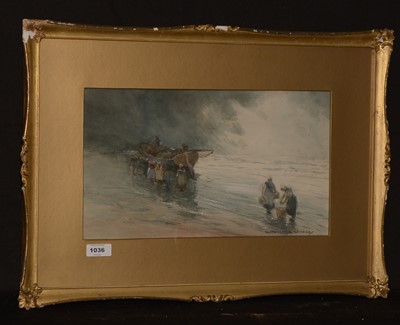 Lot 1036 - Victor Noble Rainbird - watercolour.