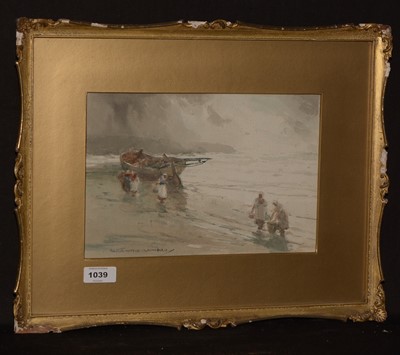 Lot 1039 - Victor Noble Rainbird - watercolour.