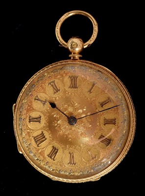 Lot 47 - 18ct gold pocket watch