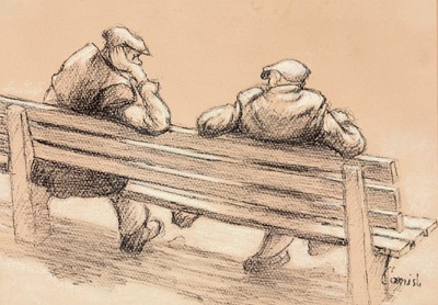 Lot 1398 - Norman Stansfield Cornish - drawing.