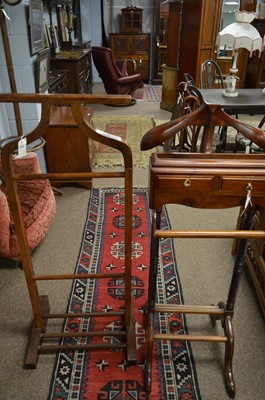 Lot 696 - Two mahogany gentleman's dressing stands