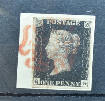 Lot 1147 - GB QV 1d. black