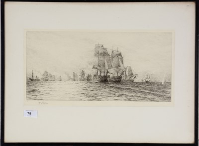 Lot 78 - William Lionel Wyllie - etching.