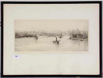 Lot 79 - William Lionel Wyllie - etching.