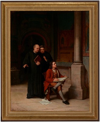 Lot 733 - Louis Gallet -oil.