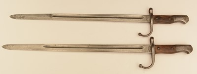 Lot 998 - Two WWI Turkish Army Model 1890 Mauser bayonets