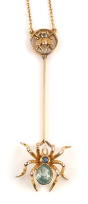 Lot 173 - Edwardian spider and fly necklace