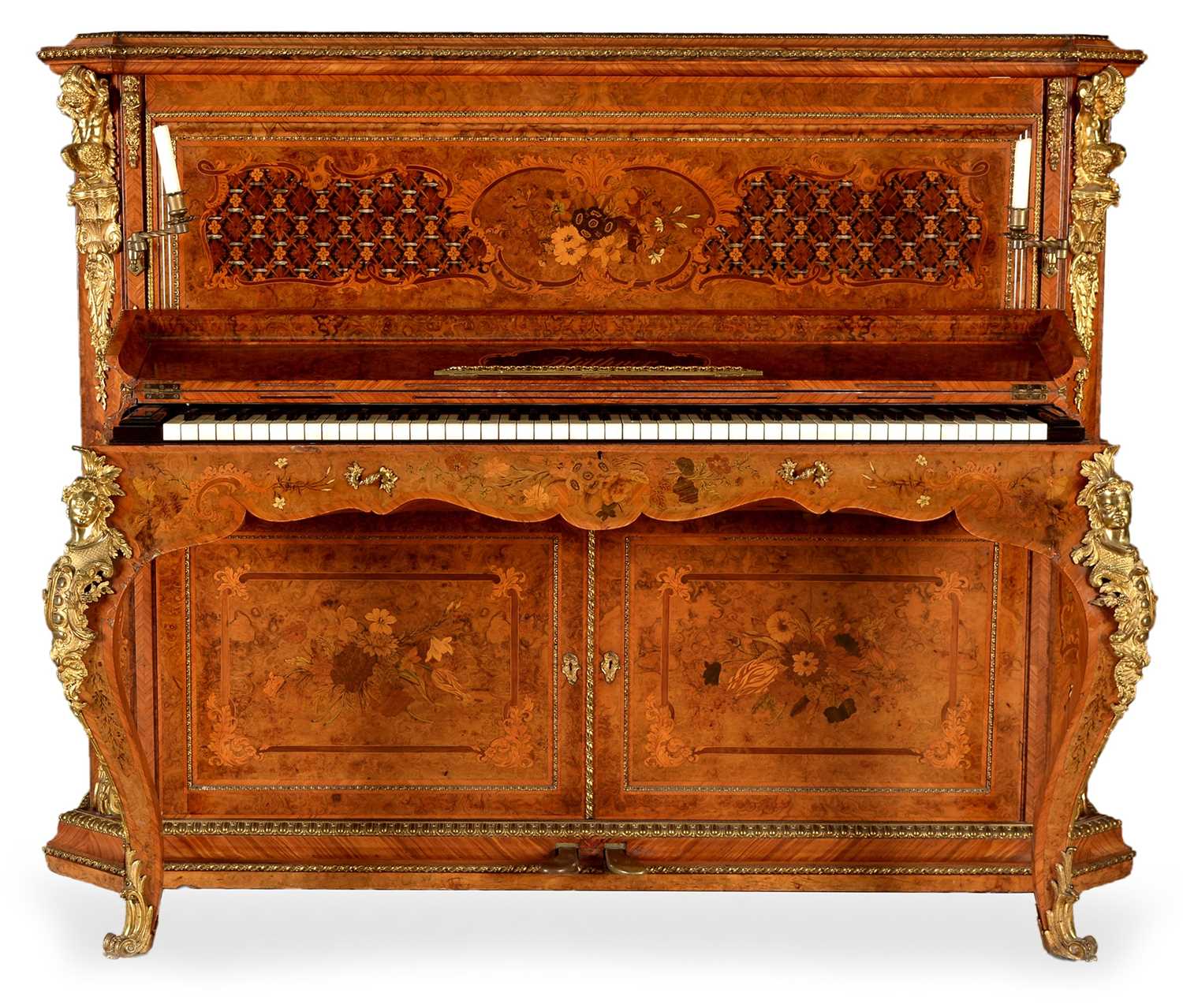 Lot 999 - An impressive late 19th Century burr walnut