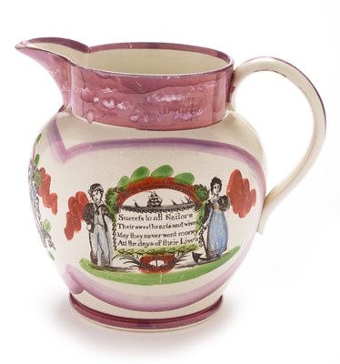 Lot 485 - Sunderland lustre jug