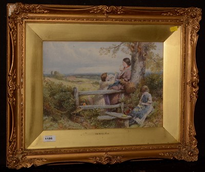 Lot 1186 - After Myles Birket Foster - chromolithograph.