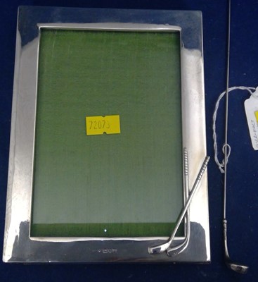 Lot 66 - Silver photographs frame and hair pin