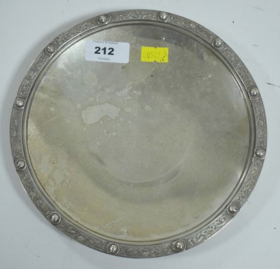 Lot 212 - Silver salver