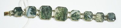 Lot 167 - Moss agate bracelet