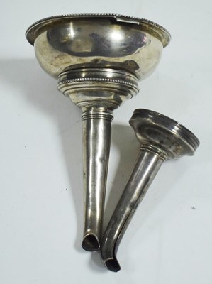 Lot 185 - Silver wind funnel