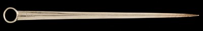 Lot 307 - Silver meat skewer