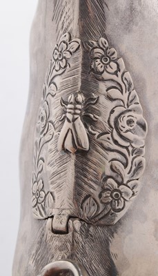 Lot 315 - Silver cow creamer