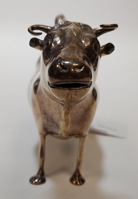 Lot 315 - Silver cow creamer