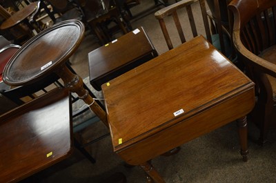 Lot 677 - Torchere stand and Pembroke table