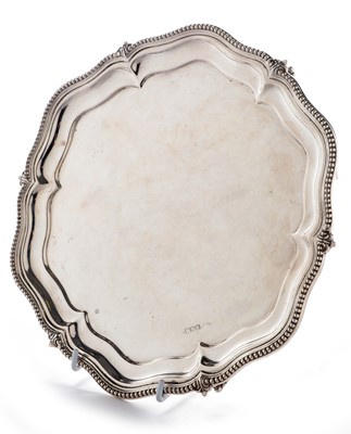 Lot 254 - A George V silver salver
