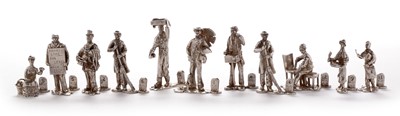 Lot 256 - Cries of London silver menu stands