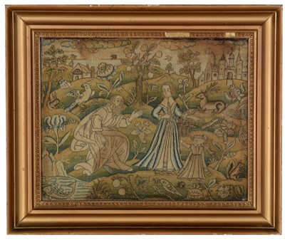Lot 971 - 17th century needlework picture