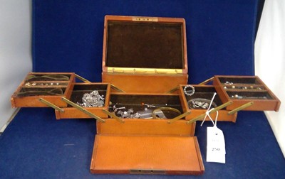 Lot 250 - Costume jewellery in case