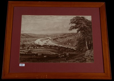 Lot 1203 - 19th Century British School - a broad river valley