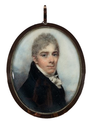 Lot 675 - Circle of George Engleheart - miniature on ivory.