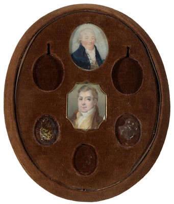 Lot 706 - British School - miniature portraits