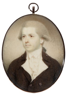 Lot 692 - 18th Century British School - a miniature portrait