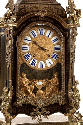 Lot 754 - An 18th Century and later French boulle marquetry bracket clock by Masson, Paris