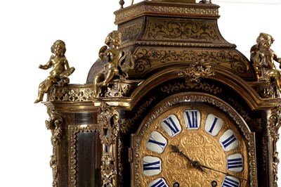 Lot 754 - An 18th Century and later French boulle marquetry bracket clock by Masson, Paris