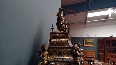 Lot 754 - An 18th Century and later French boulle marquetry bracket clock by Masson, Paris