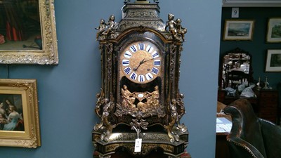 Lot 754 - An 18th Century and later French boulle marquetry bracket clock by Masson, Paris
