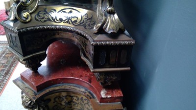 Lot 754 - An 18th Century and later French boulle marquetry bracket clock by Masson, Paris