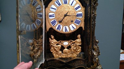 Lot 754 - An 18th Century and later French boulle marquetry bracket clock by Masson, Paris