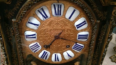 Lot 754 - An 18th Century and later French boulle marquetry bracket clock by Masson, Paris