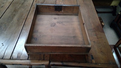 Lot 1156 - 18th Century oak refectory style table