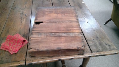 Lot 1156 - 18th Century oak refectory style table