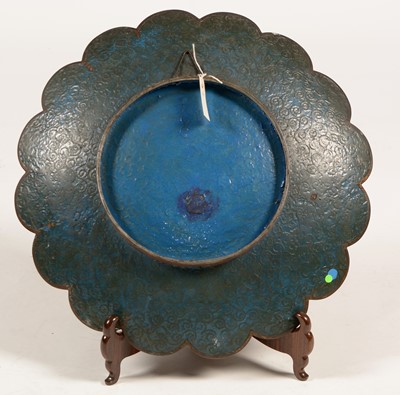 Lot 475 - Large pair of Japanese cloisonne wall plaques