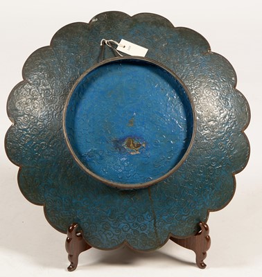 Lot 475 - Large pair of Japanese cloisonne wall plaques
