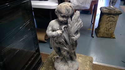 Lot 1188 - Four garden ornaments representing the four seasons