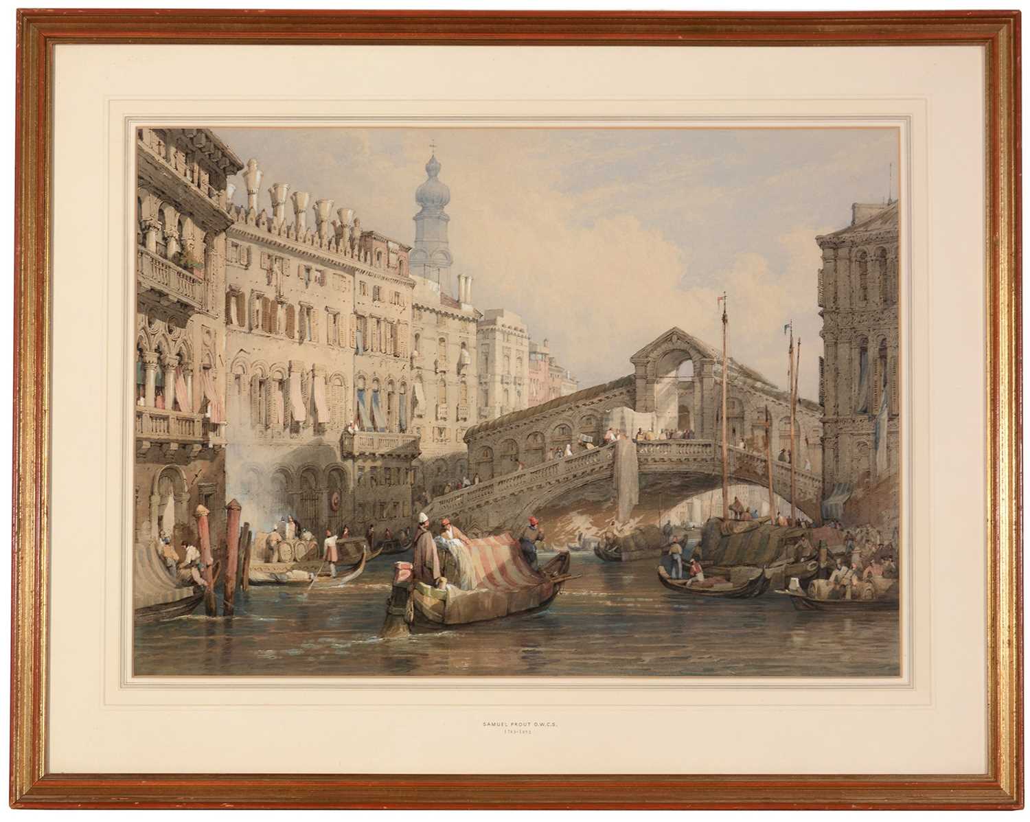 Lot 634 - Attributed to Samuel Prout - watercolour.