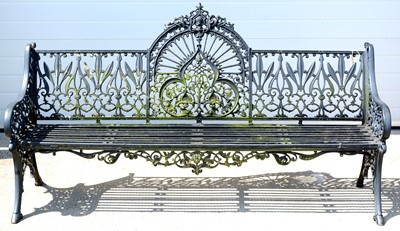 Lot 1183 - Late Victorian Coalbrookdale Bench