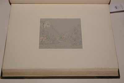 Lot 549 - A 19th Century album of watercolours and drawings.