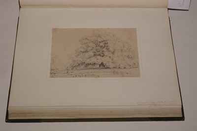 Lot 549 - A 19th Century album of watercolours and drawings.