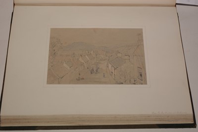 Lot 549 - A 19th Century album of watercolours and drawings.
