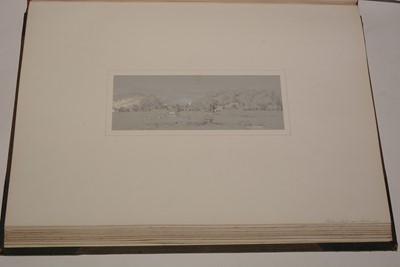 Lot 549 - A 19th Century album of watercolours and drawings.