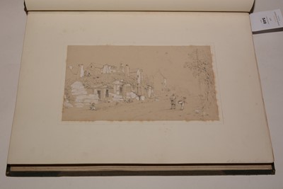 Lot 549 - A 19th Century album of watercolours and drawings.