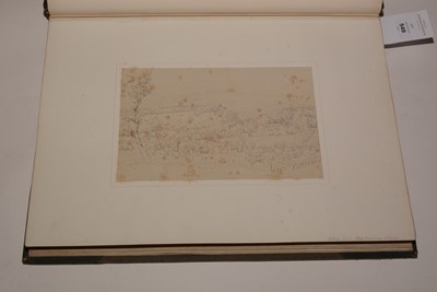 Lot 549 - A 19th Century album of watercolours and drawings.